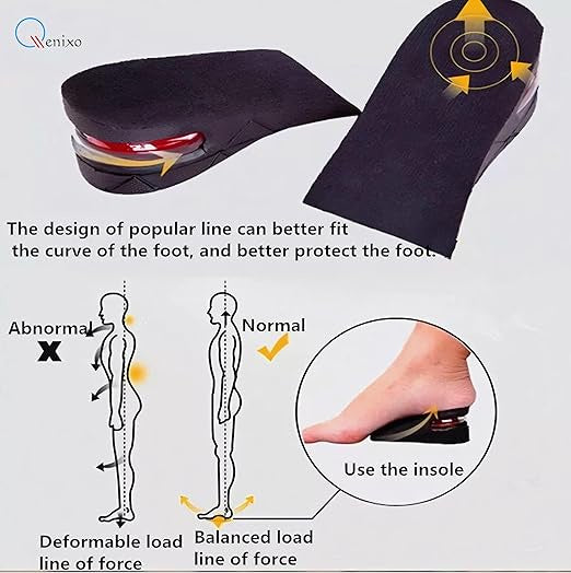 كعب التطويل السليكون الطبي مانع للراوائح